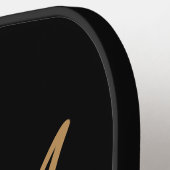 モノグラムモダンスクリプト名カスタム色 ピックルボールラケット (左詳細)