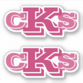 モノグラムモダンスタンプ |イニシャルラベル シール (正面)