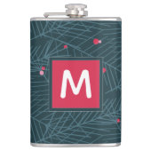 モノグラムモダンスプルース&ベリーカスタムホリデイ フラスク (正面)