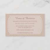 モノグラムモダンタンホワイトクローバー（名前あり） 名刺 (裏面)