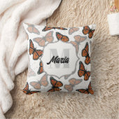 モノグラムモダンチョスパーソナライズされた クッション (ブランケット)