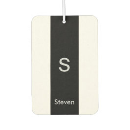 モノグラムモダンツートーン白黒 カーエアーフレッシュナー