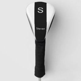 モノグラムモダンツートーン白黒 ゴルフヘッドカバー