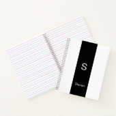 モノグラムモダンツートーン白黒 ノートブック (内部)
