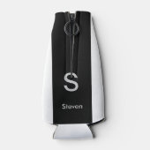 モノグラムモダンツートーン白黒 ボトルクーラー (裏面)