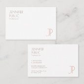 モノグラムモダンテンプレートシンプルデザイン 名刺 (正面/裏面)