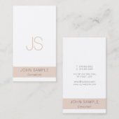 モノグラムモダンテンプレートプロフェッショナルエレガント 名刺 (正面/裏面)