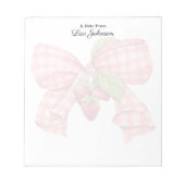 モノグラムモダントレンディーイチゴ&ボウ ノートパッド (正面)