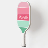 モノグラムモダントレンディーエレガントカラーテンプレート ピックルボールラケット (左)