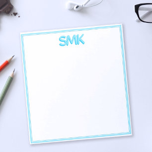 モノグラムモダントレンディーシャドウイニシャルスタイリッシュなし ノートパッド