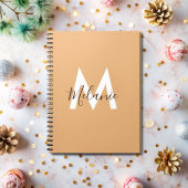 モノグラムモダンニュートラルオレンジ ノートブック