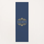 モノグラムモダンネイビーブルートレーニングヨガマット ヨガマット (正面)