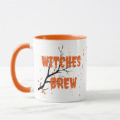 モノグラムモダンハロウィーンウィッチズビール マグカップ (左)