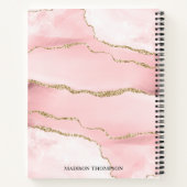 モノグラムモダンバラ金ゴールドスクリプト ノートブック (裏面)