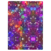 モノグラムモダンパタスタイリッシューン冬パーティー クリップボード (裏面)