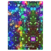 モノグラムモダンパタスタイリッシューン冬パーティー クリップボード (裏面)