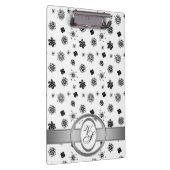 モノグラムモダンパターン白黒 クリップボード (右)