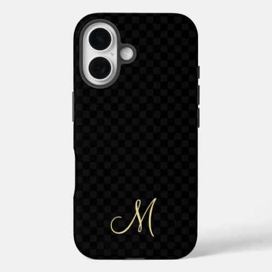 モノグラムモダンパターンiPhoneスリムフィット懸命ケース Case-Mate iPhoneケース (裏面)
