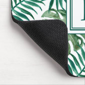 モノグラムモダンパーム葉 マウスパッド (コーナー)