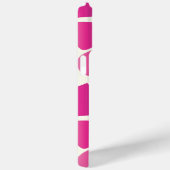 モノグラムモダンピンクとアイボリーキリン模様 Case-Mate iPhoneケース (裏面 / 右)