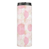 モノグラムモダンピンクガーリーグリッターパーソナライズされた タンブラー (裏面)