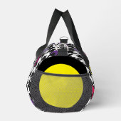 モノグラムモダンピンクパープル千鳥格子の ダッフルバッグ (右)