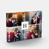 モノグラムモダンファミリー写真コラージュ フォトブロック (左)