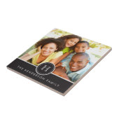 モノグラムモダンファミリー写真タイル付きバナー タイル (側面)