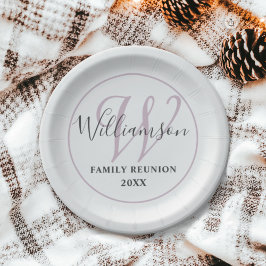 モノグラムモダンファミリー懇親会 ペーパープレート