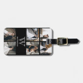 モノグラムモダンフォトコラージュ荷物タグ ラゲッジタグ (正面横)