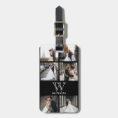 モノグラムモダンフォトコラージュ荷物タグ ラゲッジタグ (正面縦)