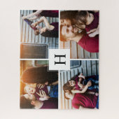 モノグラムモダンフォトコラージュ ジグソーパズル (縦)