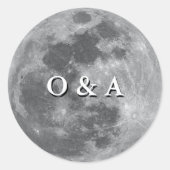 モノグラムモダンフルムーン結婚ズ ラウンドシール (正面)