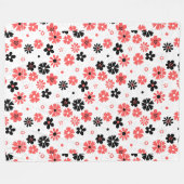 モノグラムモダンフローラフリースブランケット フリースブランケット (正面(横))