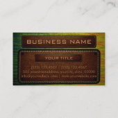 モノグラムモダンブラウンレザールック#6 名刺 (裏面)