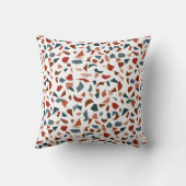 モノグラムモダンブラウン幾何学模様 クッション (裏面)