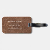 モノグラムモダンブラウン ラゲッジタグ (裏面横)