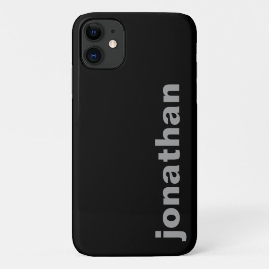 モノグラムモダンブラックケースメイトiPhoneケース Case-Mate iPhoneケース (裏面)