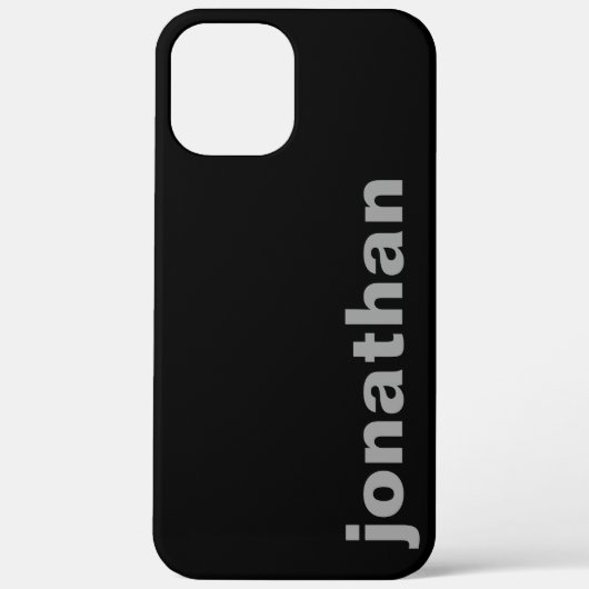 モノグラムモダンブラックケースメイトiPhoneケース Case-Mate iPhoneケース (裏面)