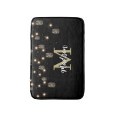 モノグラムモダンブラックメイソンジャールライト バスマット (正面縦)