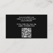 モノグラムモダンブラック 名刺 (裏面)