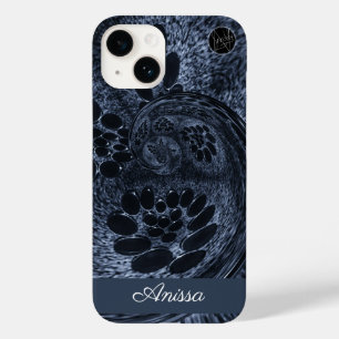 モノグラムモダンブルーデニムスワールプラスPro Max Case-Mate iPhone 14ケース