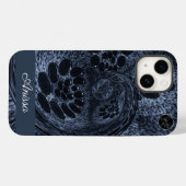 モノグラムモダンブルーデニムスワールプラスPro Max) Case-Mate iPhoneケース (裏面 (横))