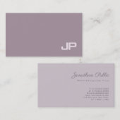 モノグラムモダンプスタイリッシュライナラグジュアリーコンサルタント 名刺 (正面/裏面)