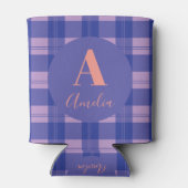 モノグラムモダンプレイドパープル 缶クーラー (裏面)