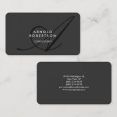 モノグラムモダンプレーングレートレンディー名刺 名刺 (正面/裏面)