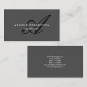 モノグラムモダンプレーングレートレンディー名刺 名刺 (正面/裏面)