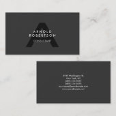 モノグラムモダンプレーングレートレンディー名刺 名刺 (正面/裏面)