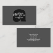 モノグラムモダンプレーングレートレンディー名刺 名刺 (正面/裏面)