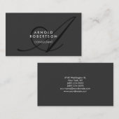 モノグラムモダンプレーングレートレンディー名刺 名刺 (正面/裏面)